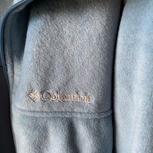 Men’s Light Blue Columbia Zip up Fleece Jacket